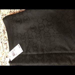 Black wrap around MK scarf